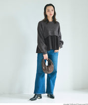 假兩件長袖毛衣娃娃上衣