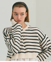 假兩件長袖毛衣娃娃上衣