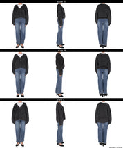 毛毛V領短版針織開衫