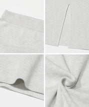 米蘭羅紋直筒半裙