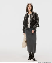 米蘭羅紋直筒半裙