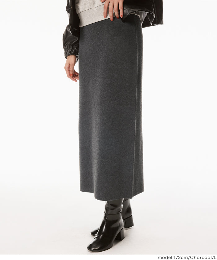 米蘭羅紋直筒半裙