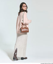 毛絨針織I字長裙