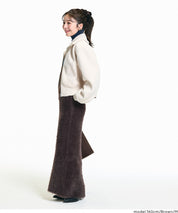 毛絨針織I字長裙