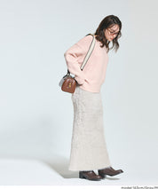 毛絨針織I字長裙