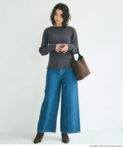 安哥拉觸感船領針織上衣