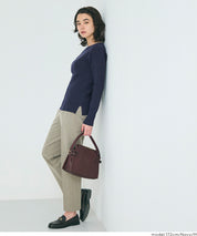 安哥拉觸感船領針織上衣