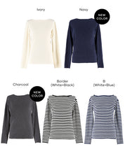 安哥拉觸感船領針織上衣