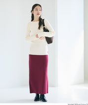 安哥拉觸感船領針織上衣