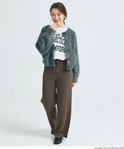 美腿顯瘦垂墜針織長褲