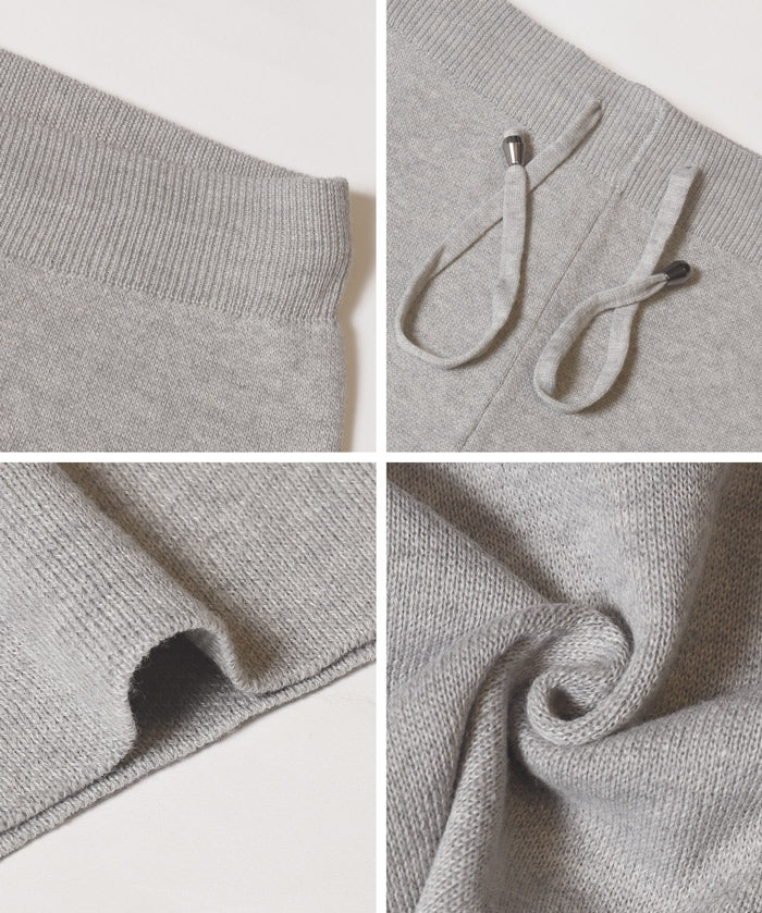 美腿顯瘦垂墜針織長褲