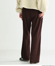 保暖羅紋休閒寬褲