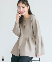 金釦娃娃針織開襟上衣