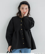 金釦娃娃針織開襟上衣