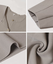 金釦娃娃針織開襟上衣