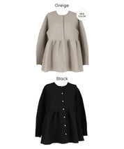 金釦娃娃針織開襟上衣