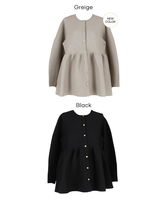 金釦娃娃針織開襟上衣