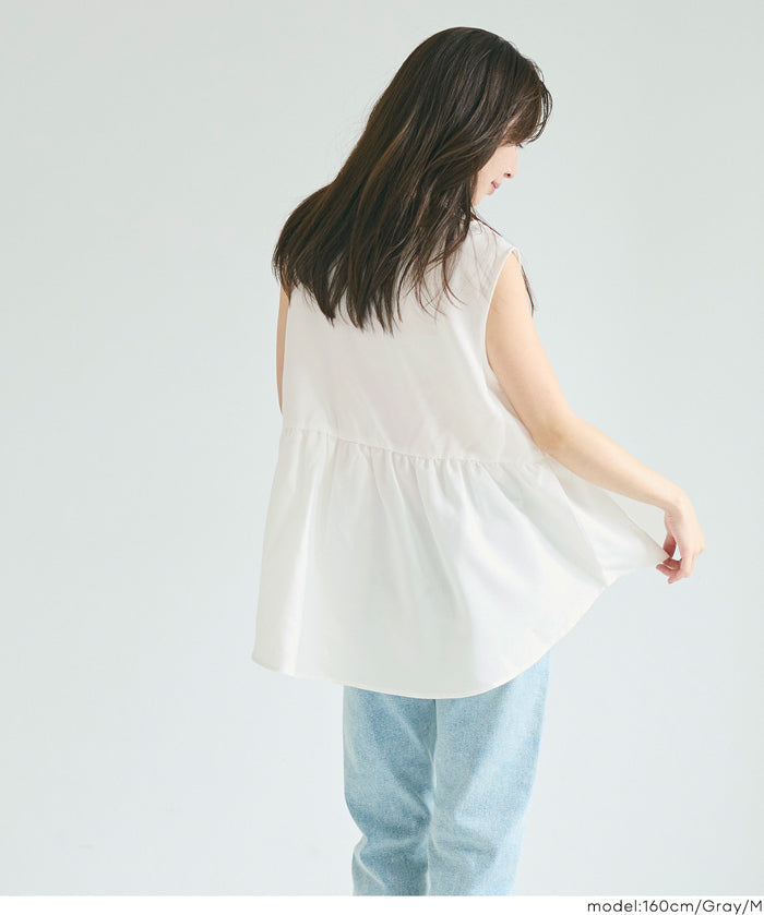 兩件式 短版高領針織毛衣+荷葉邊內襯