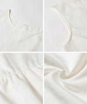 兩件式 短版高領針織毛衣+荷葉邊內襯