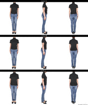 高領短袖合身針織上衣