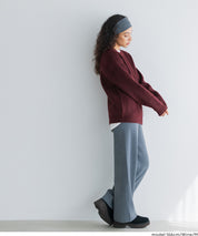 絨感圓領長袖毛衣