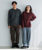 絨感圓領長袖毛衣