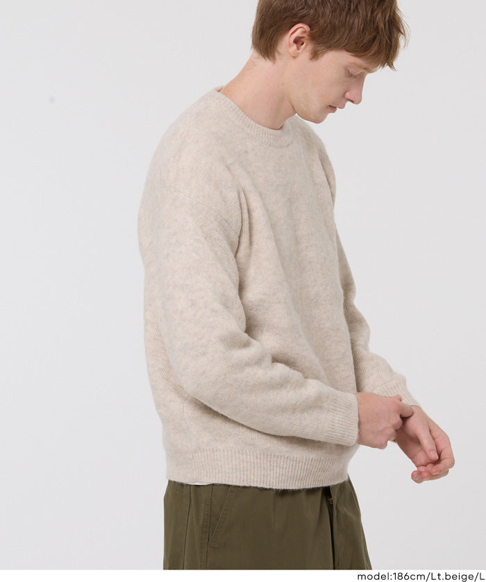 絨感圓領長袖毛衣