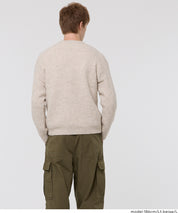 絨感圓領長袖毛衣