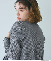 抽皺造型長袖楊柳上衣