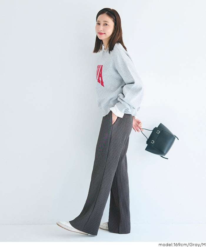 【DAILY WARM】內刷毛喬其羅紋長褲