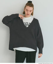 深V領軟糯針織上衣