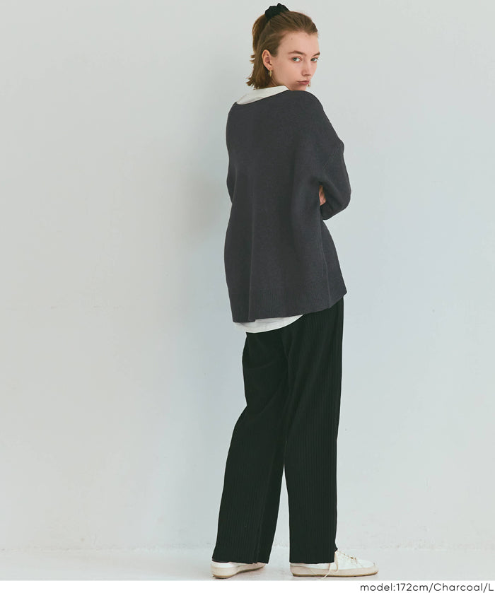 深V領軟糯針織上衣