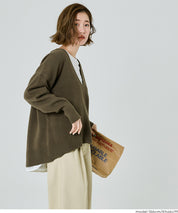 深V領軟糯針織上衣