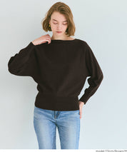 船領蝙蝠袖針織上衣