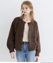 圈圈紗羊毛圓領衫