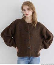 圈圈紗羊毛圓領衫