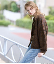 圈圈紗羊毛圓領衫