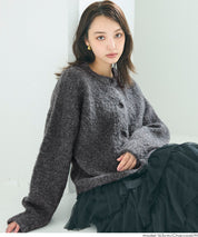 圈圈紗羊毛圓領衫