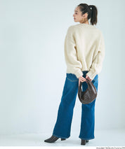 圈圈紗羊毛圓領衫