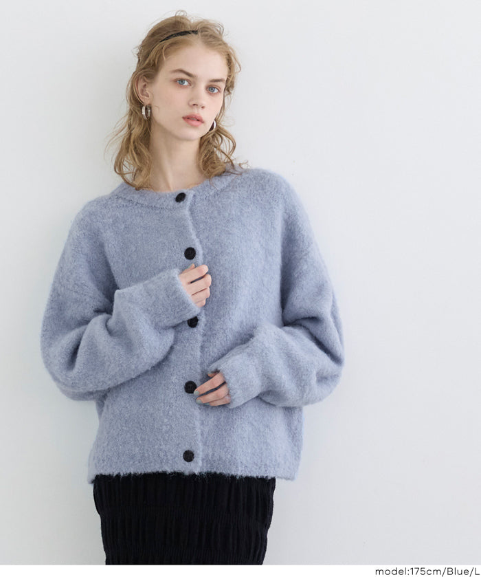 圈圈紗羊毛圓領衫