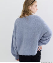 圈圈紗羊毛圓領衫