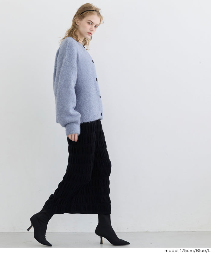 圈圈紗羊毛圓領衫