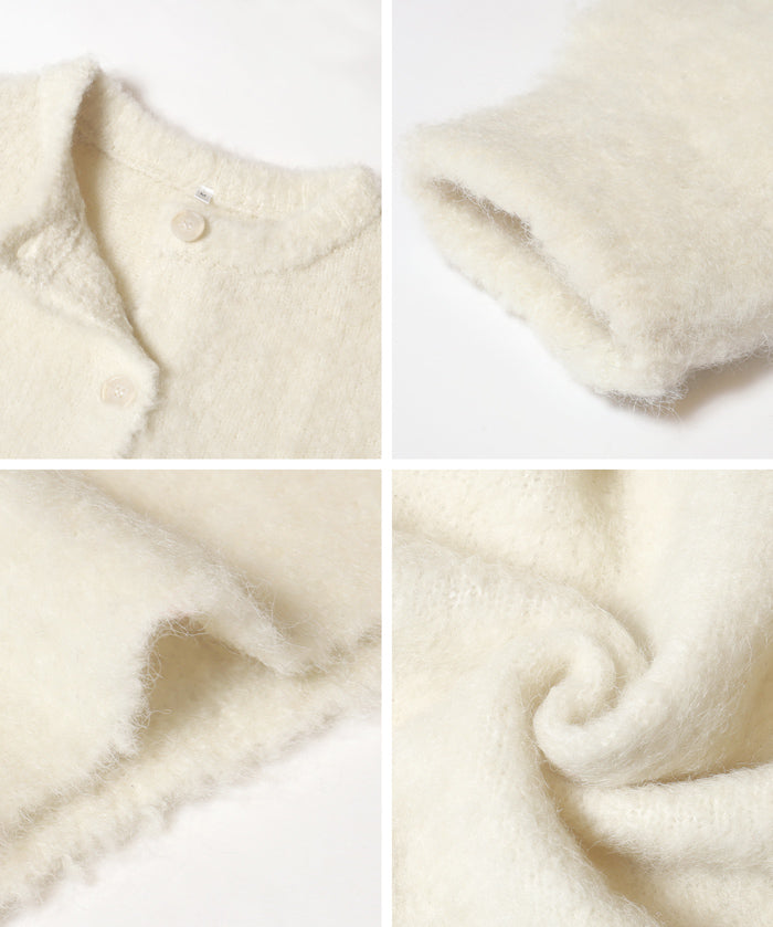 圈圈紗羊毛圓領衫