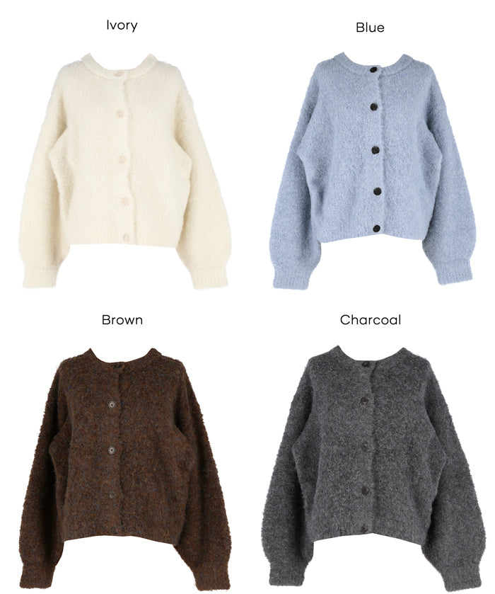 圈圈紗羊毛圓領衫