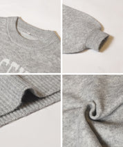 LOGO圓領長袖毛衣