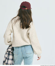 LOGO圓領長袖毛衣