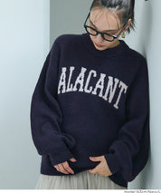 LOGO圓領長袖毛衣