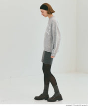 LOGO圓領長袖毛衣