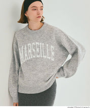 LOGO圓領長袖毛衣