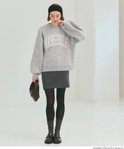 LOGO圓領長袖毛衣